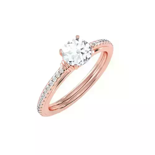 solitaire wedding engagement women ring 3dm render detail