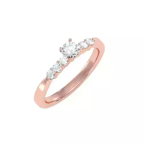 solitaire wedding engagement women ring 3dm render detail