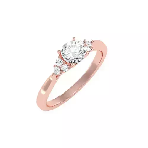 solitaire wedding engagement women ring 3dm render detail