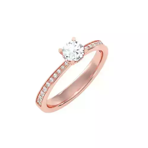 solitaire wedding engagement women ring 3dm render detail