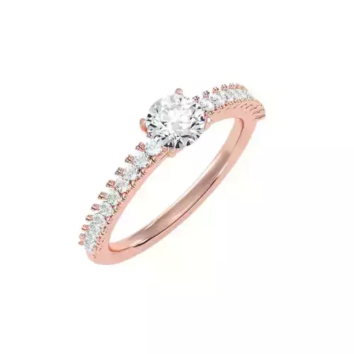 solitaire wedding engagement women ring 3dm render detail