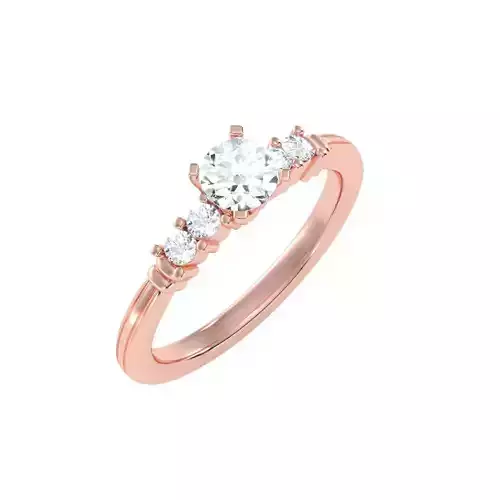 solitaire wedding engagement women ring 3dm render detail