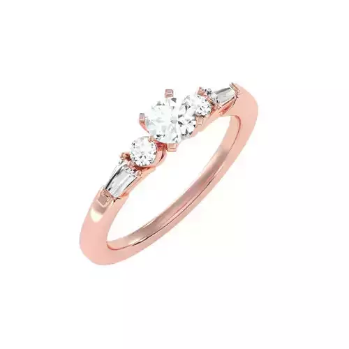 solitaire wedding engagement women ring 3dm render detail 3D print model