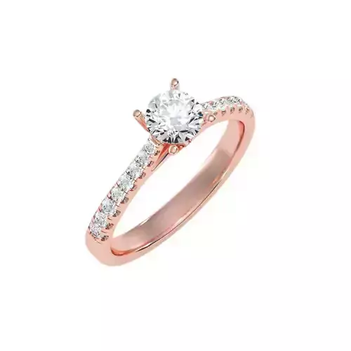 solitaire wedding engagement women ring 3dm render detail