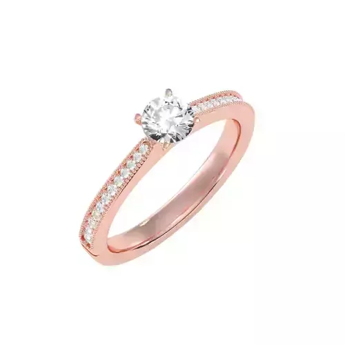 solitaire wedding engagement women ring 3dm render detail