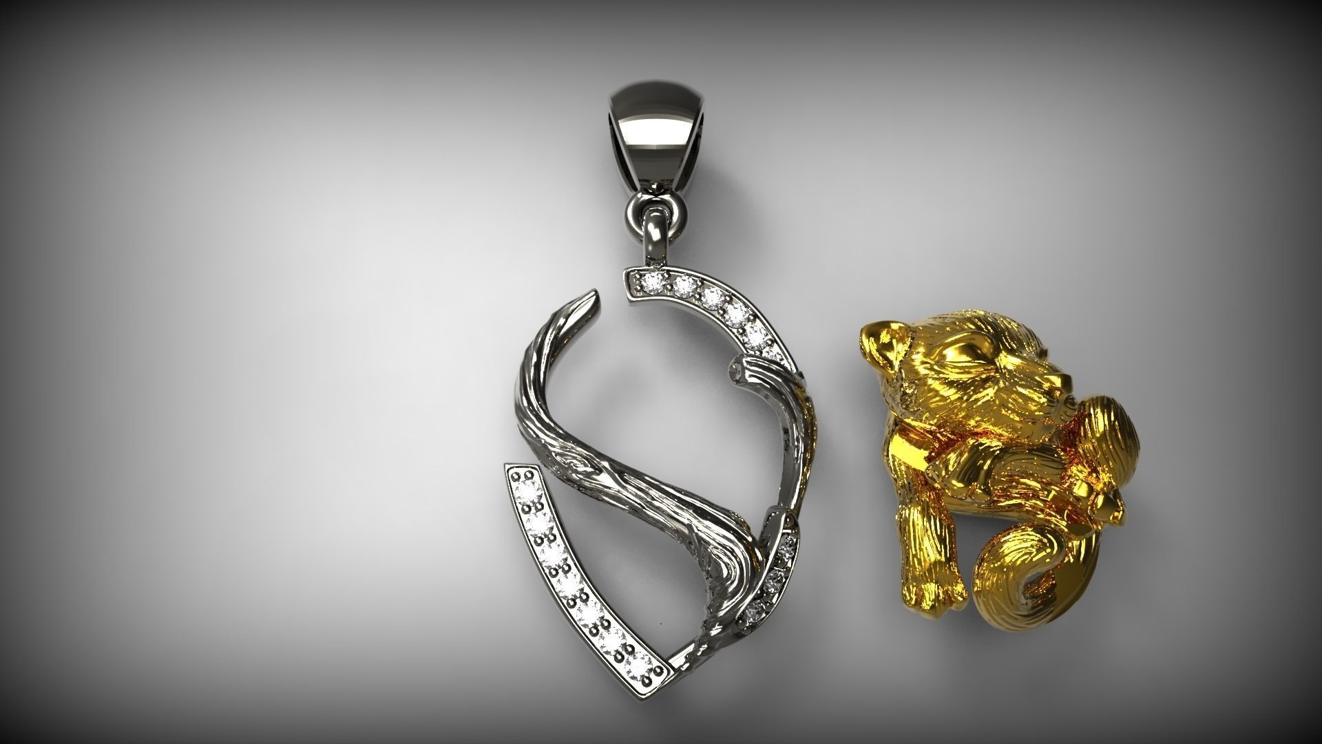 Tiger Cub Pendant Free 3D print model_3