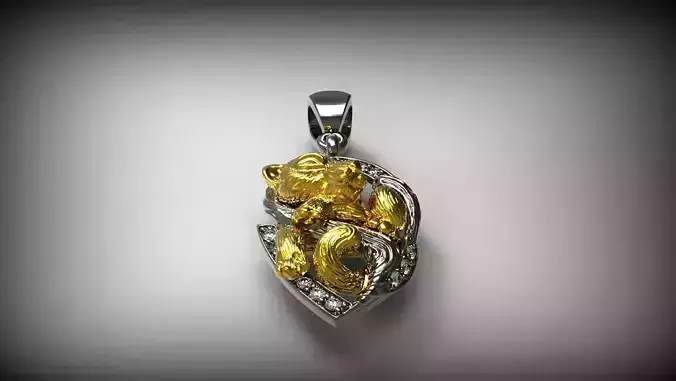Tiger Cub Pendant Free 3D print model