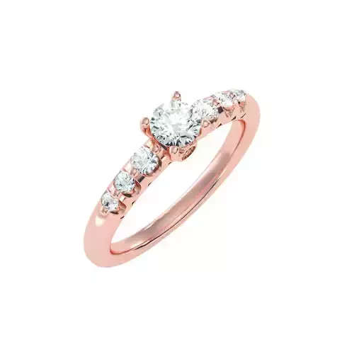 solitaire wedding engagement women ring 3dm render detail