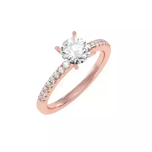 solitaire wedding engagement women ring 3dm render detail