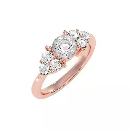 solitaire wedding engagement women ring 3dm render detail