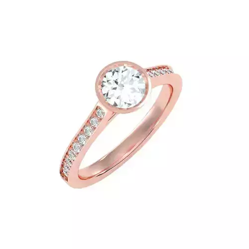 solitaire wedding engagement women ring 3dm render detail