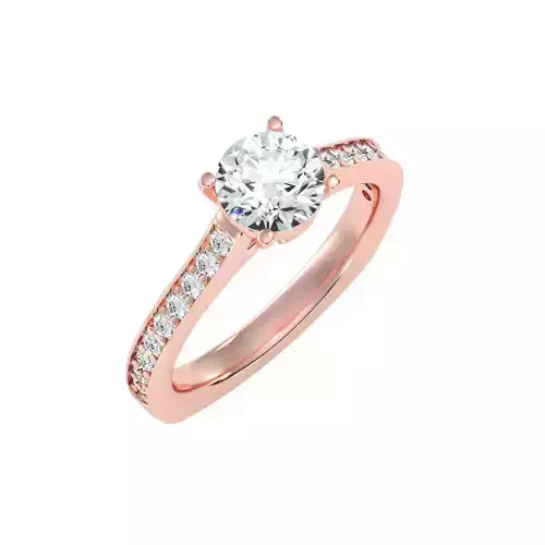 solitaire wedding engagement women ring 3dm render detail