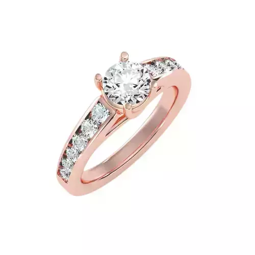 solitaire wedding engagement women ring 3dm render detail