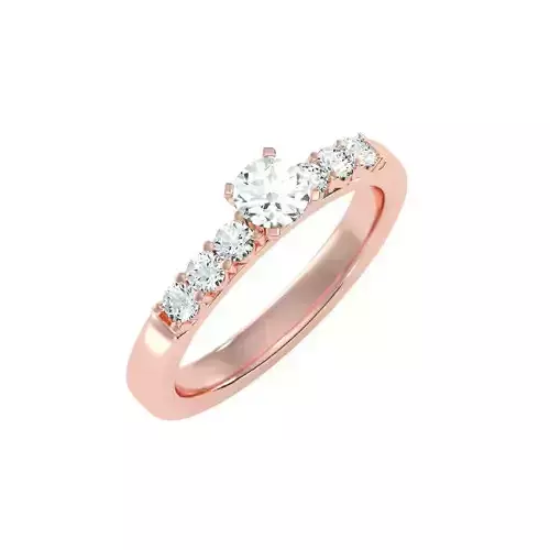 solitaire wedding engagement women ring 3dm render detail