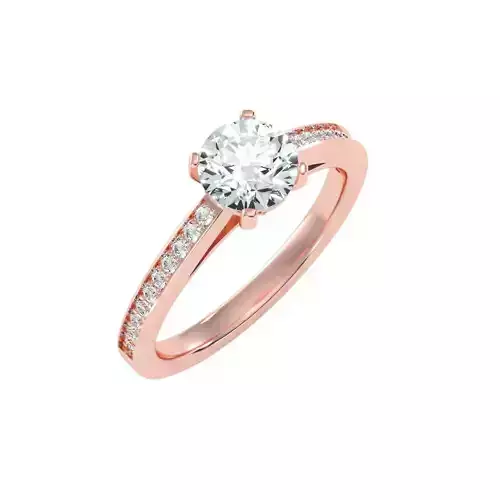 solitaire wedding engagement women ring 3dm render detail