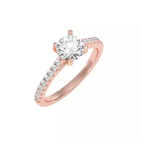 solitaire wedding engagement women ring 3dm render detail