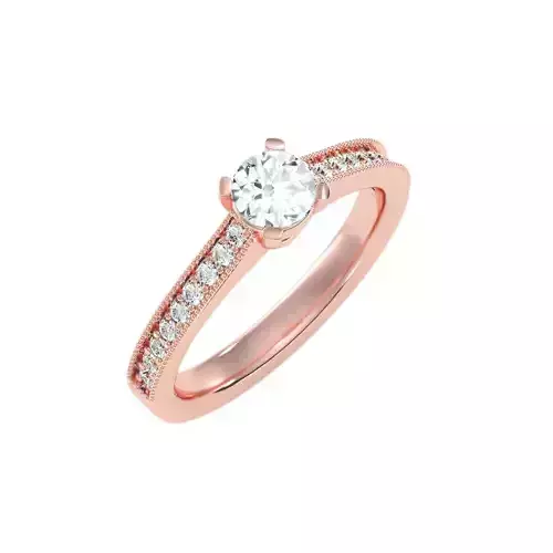 solitaire wedding engagement women ring 3dm render detail