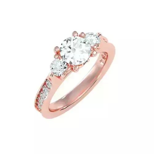 solitaire wedding engagement women ring 3dm render detail 3D print model