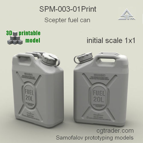 SPM-003-01Print Scepter Fuel Can 3D print model