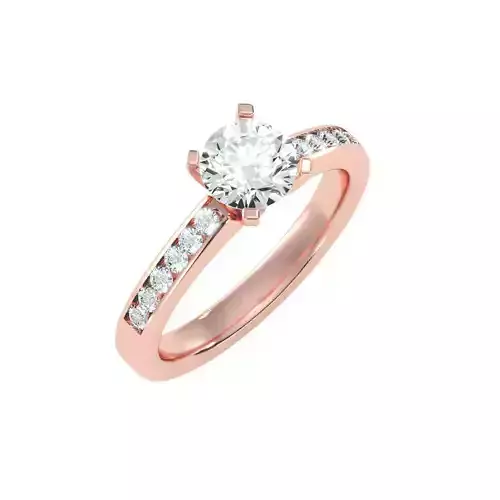 solitaire wedding engagement women ring 3dm render detail