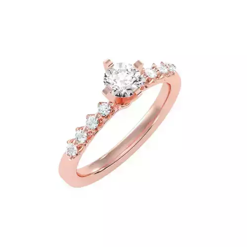 solitaire wedding engagement women ring 3dm render detail