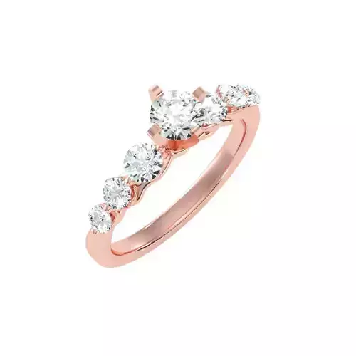 solitaire wedding engagement women ring 3dm render detail