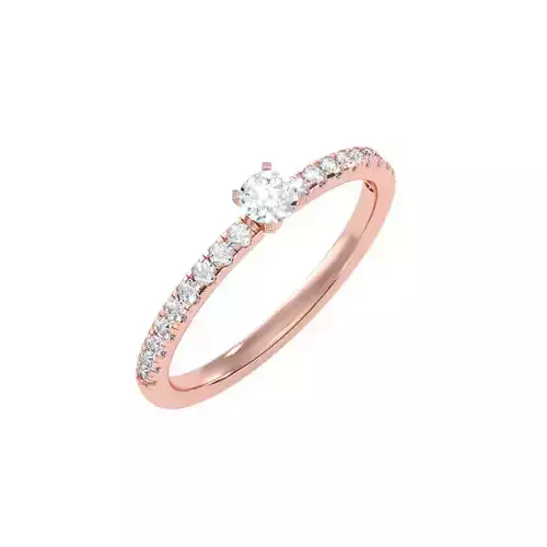 solitaire wedding engagement women ring 3dm render detail