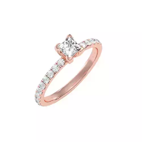 solitaire wedding engagement women ring 3dm render detail