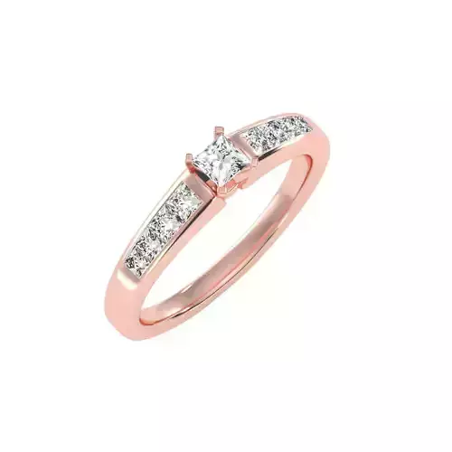solitaire wedding engagement women ring 3dm render detail