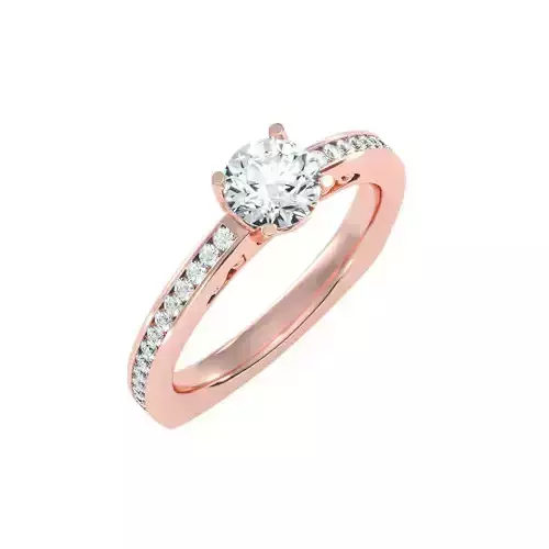 solitaire wedding engagement women ring 3dm render detail