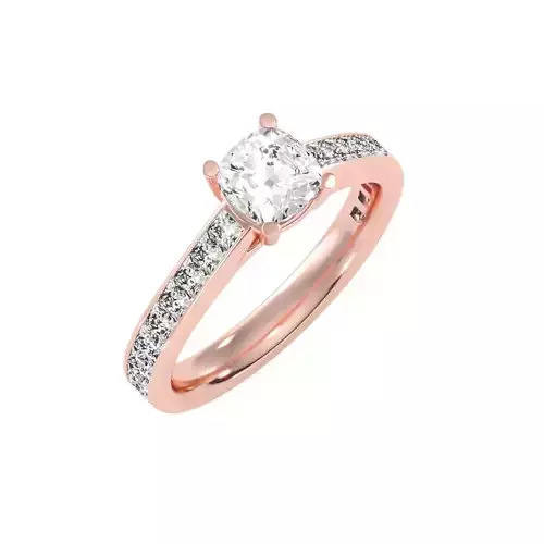 solitaire wedding engagement women ring 3dm render detail