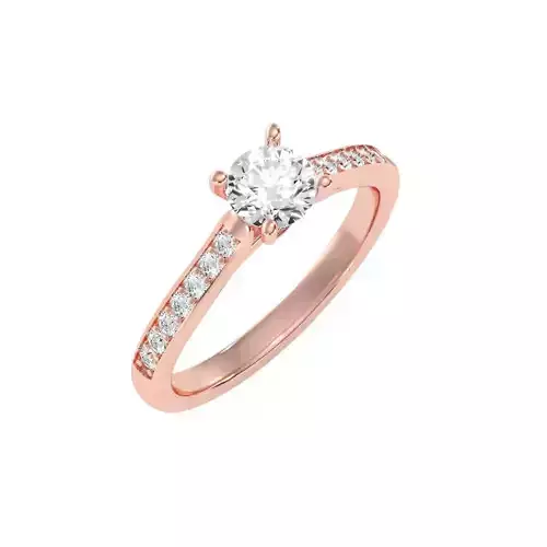 solitaire wedding engagement women ring 3dm render detail