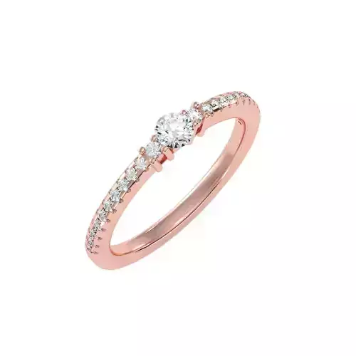 solitaire wedding engagement women ring 3dm render detail