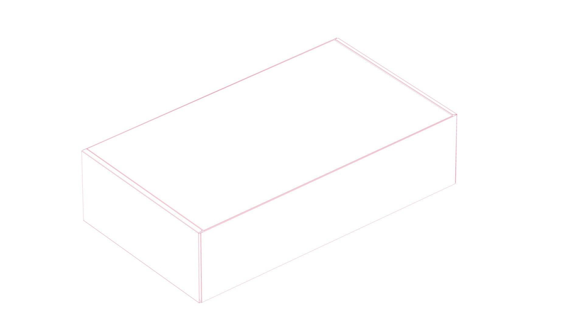 Box simple Low-poly 3D model_4