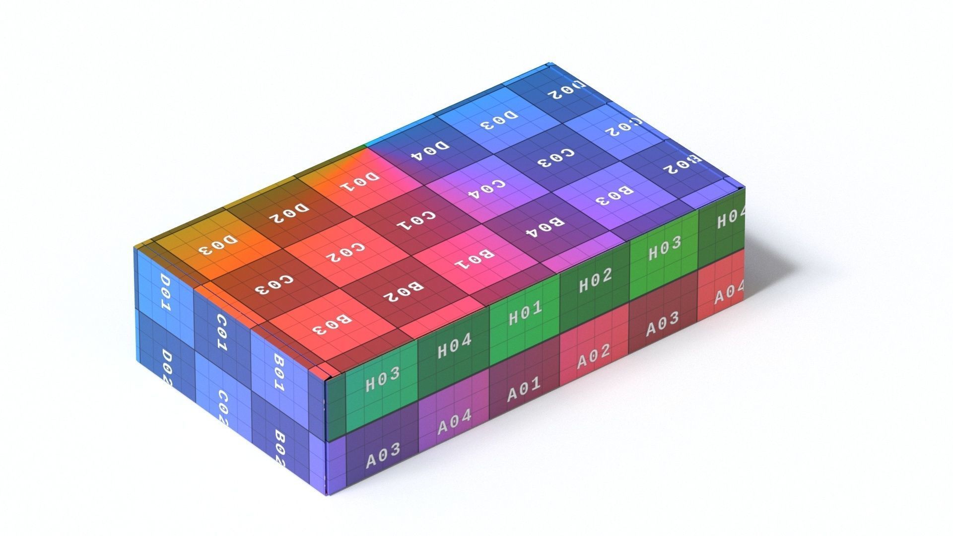 Box simple Low-poly 3D model_5