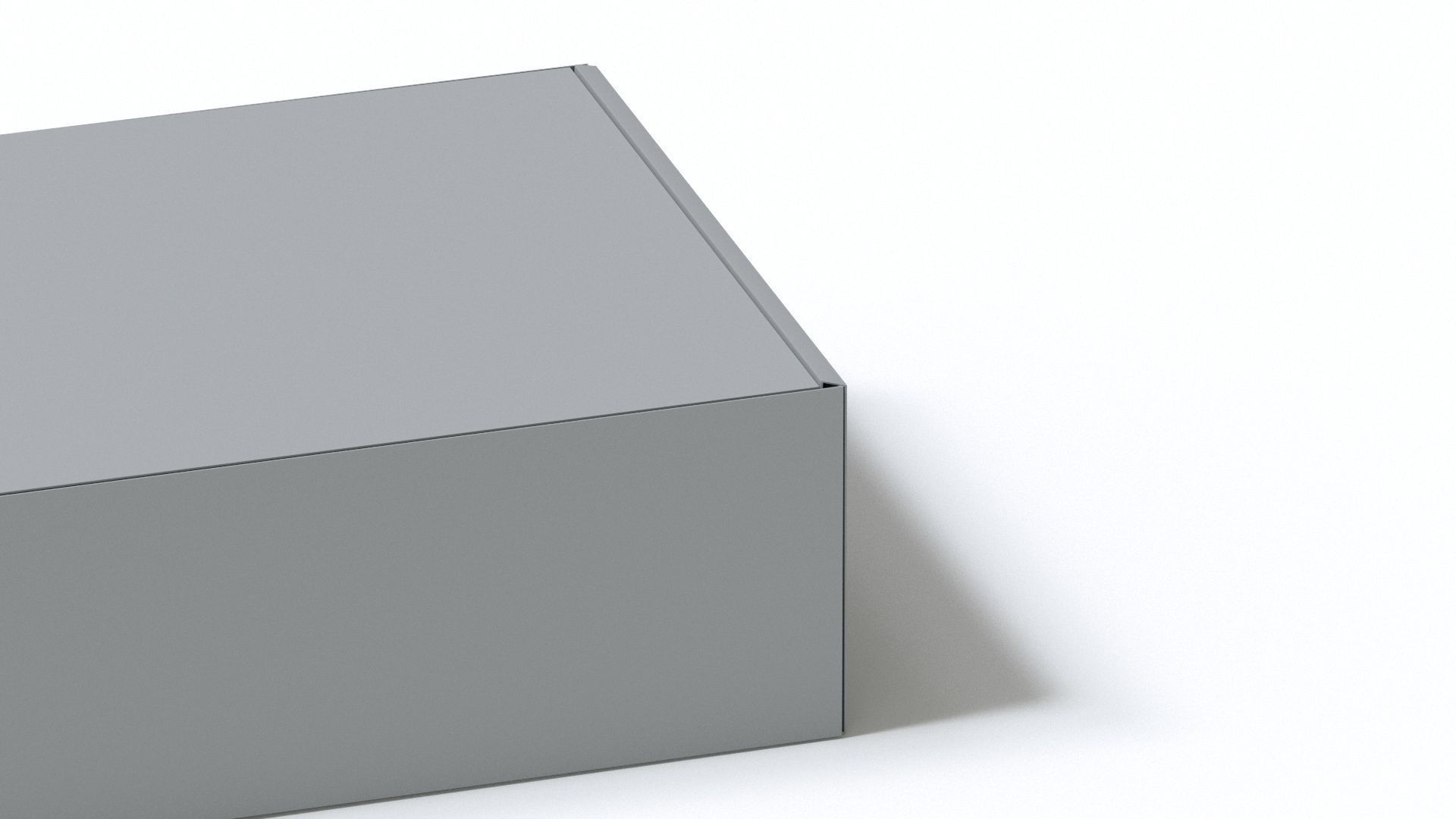 Box simple Low-poly 3D model_2