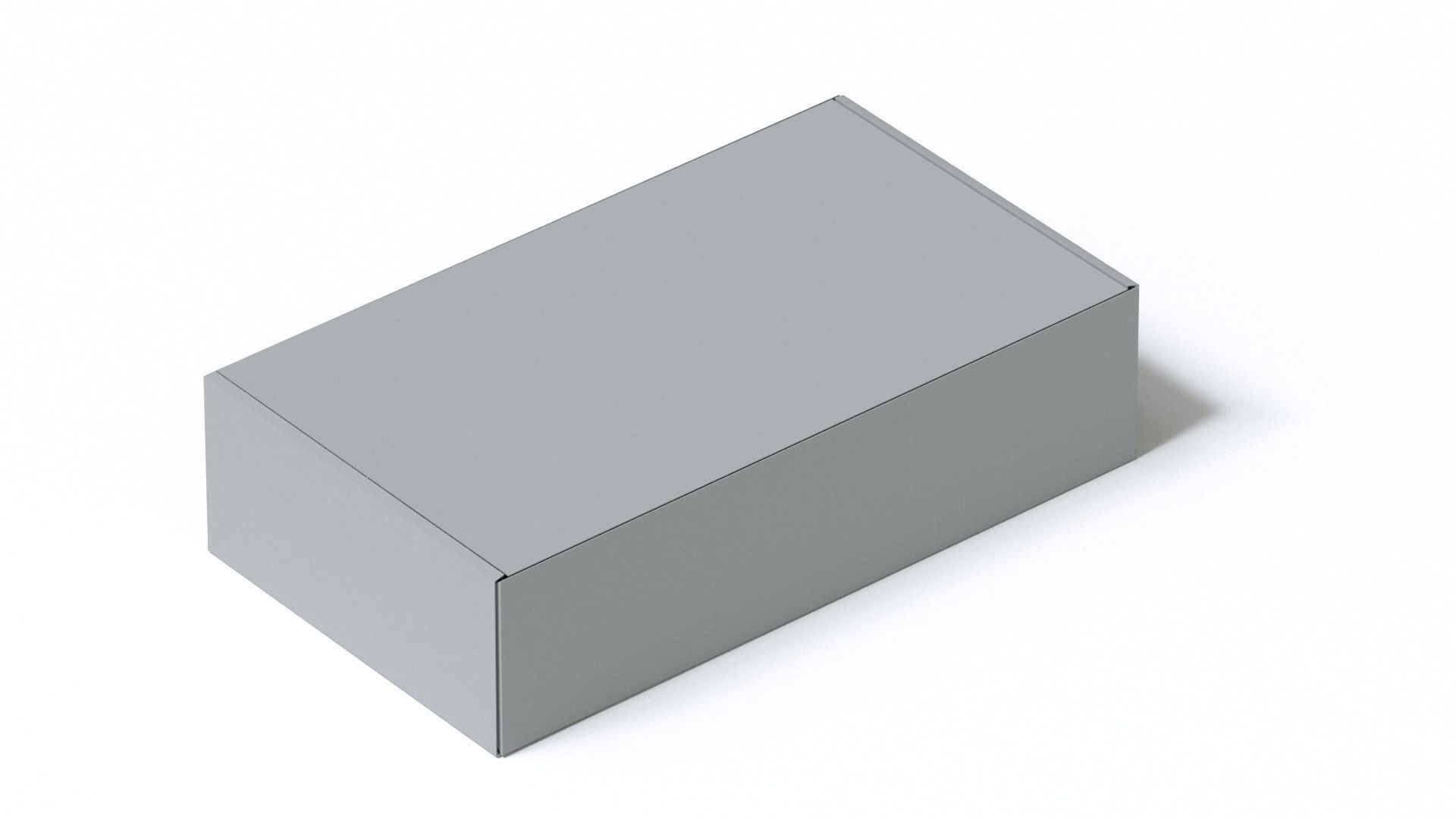 Box simple Low-poly 3D model_3