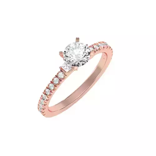 solitaire wedding engagement women ring 3dm render detail