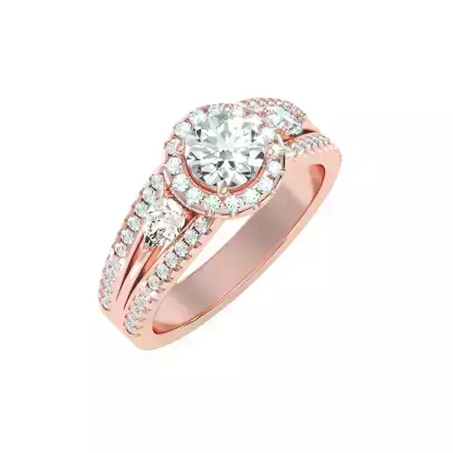 solitaire wedding engagement women ring 3dm render detail 3D print model