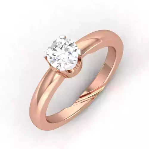 solitaire wedding engagement women ring 3dm render detail 3D print model