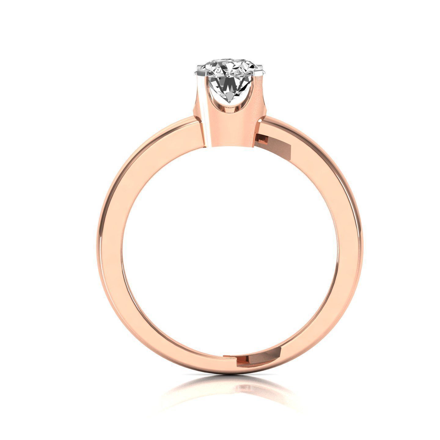 solitaire wedding engagement women ring 3dm render detail 3D print model_4