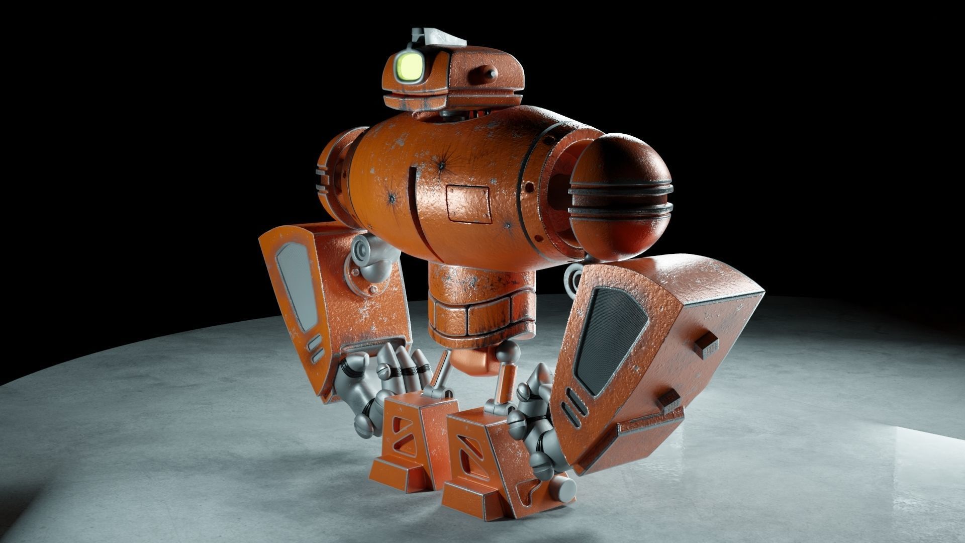 Robot Cyclop  3D model_1