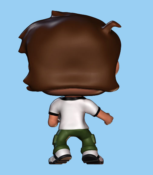 Ben 10 Funko Pop model and  Base and Box Artwork  3D print model_4