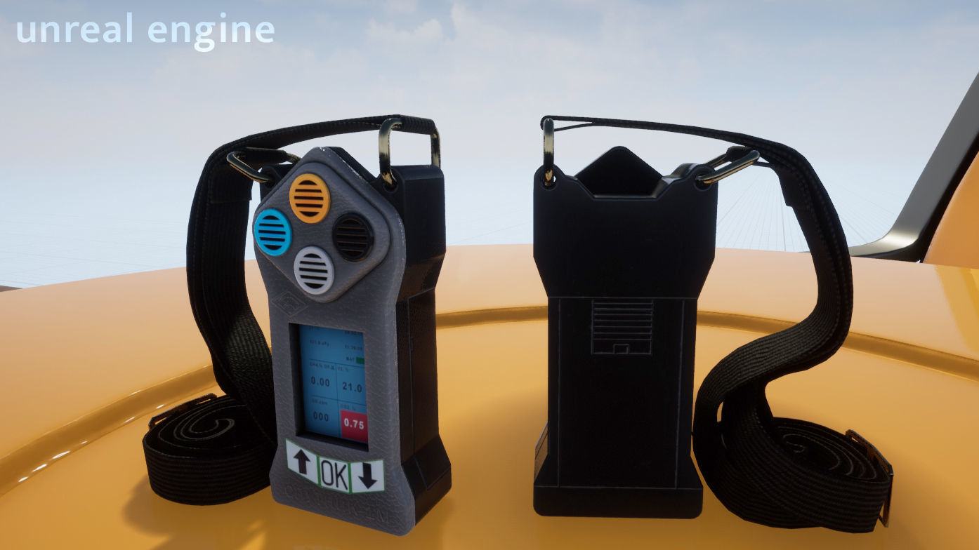 Gas analyzer Sputnik-1M Low-poly 3D model_2