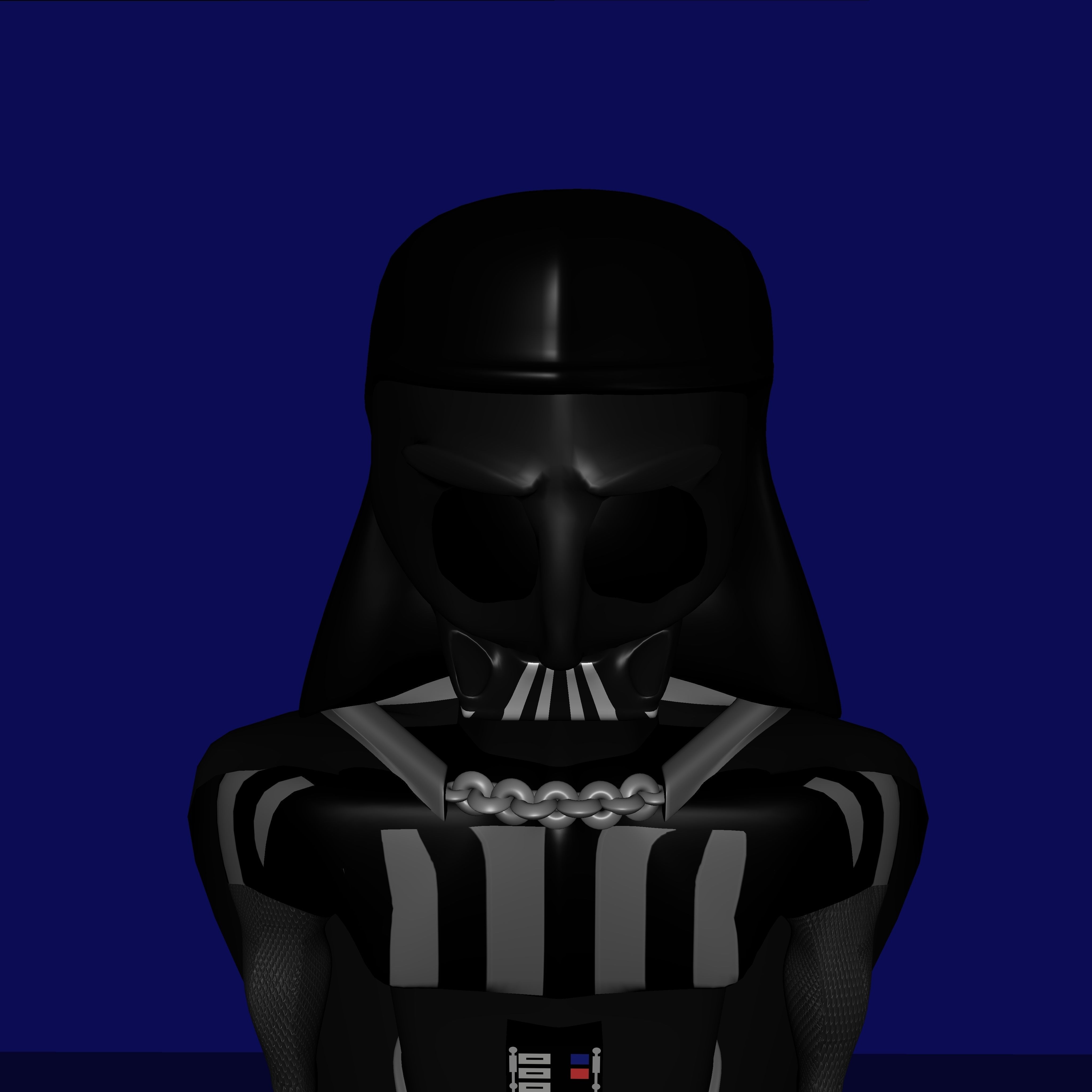 Darth Vader Low-poly 3D model_2