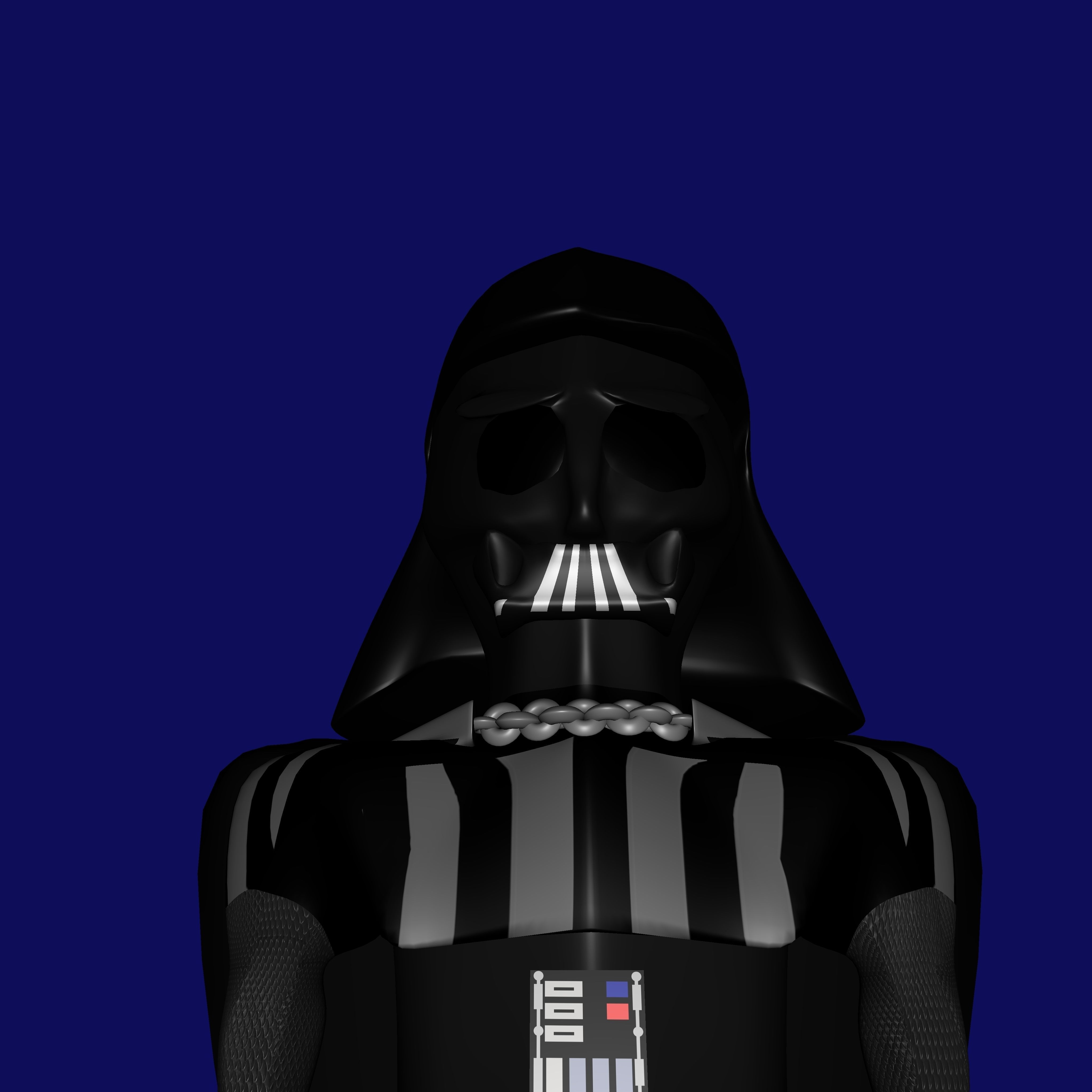 Darth Vader Low-poly 3D model_5