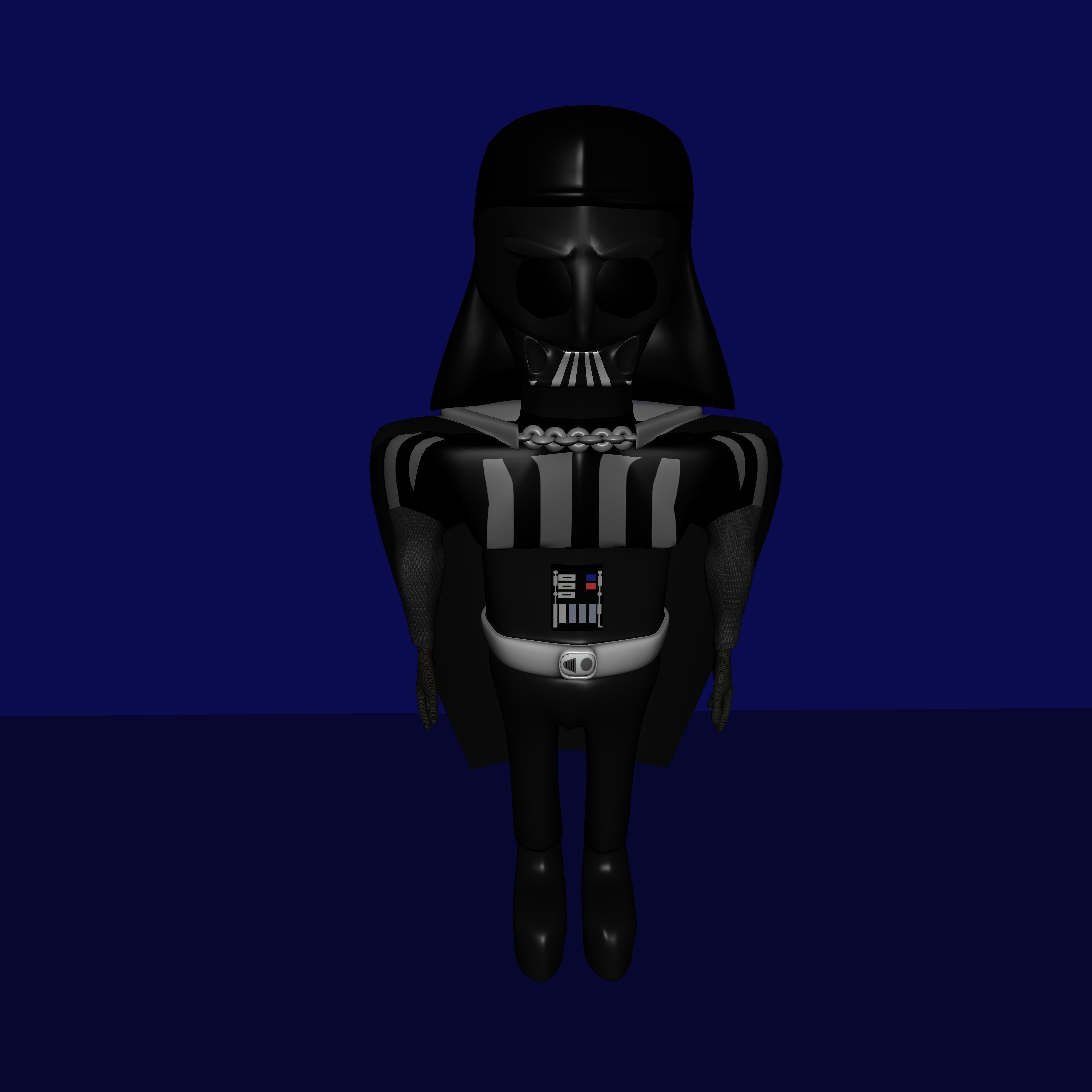 Darth Vader Low-poly 3D model_1