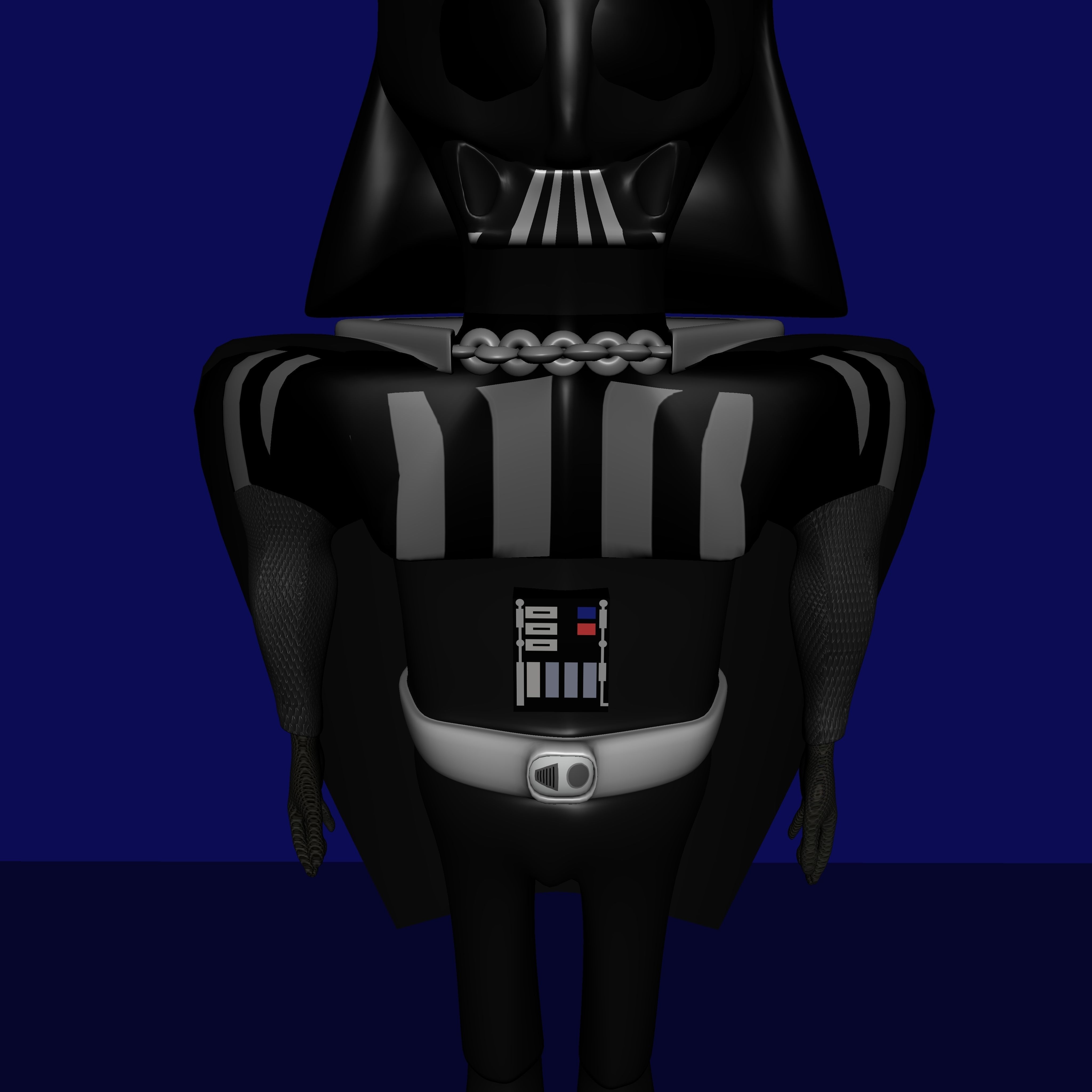 Darth Vader Low-poly 3D model_3