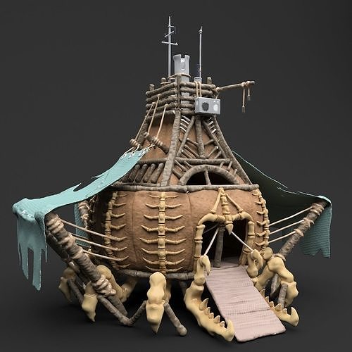 Fantasy Crab-like House 3D model