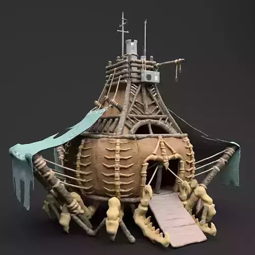 Fantasy Crab-like House 3D model